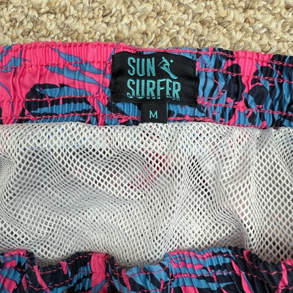 Sun Surfer‎ Men Mesh Liner Swim Trunk Medium Hawaiian
